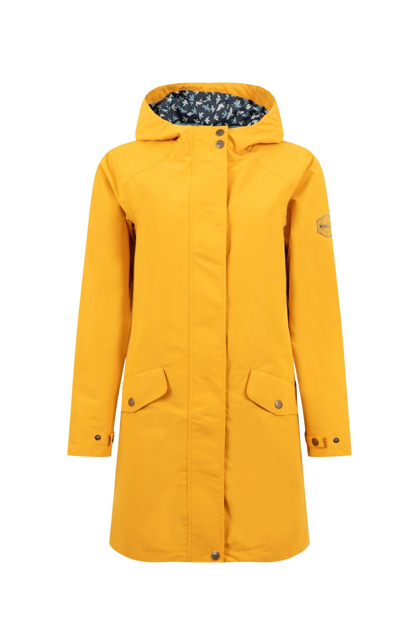 Weird Fish Weird Fish Women's Delara Waterproof Jacket in Mustard - 2