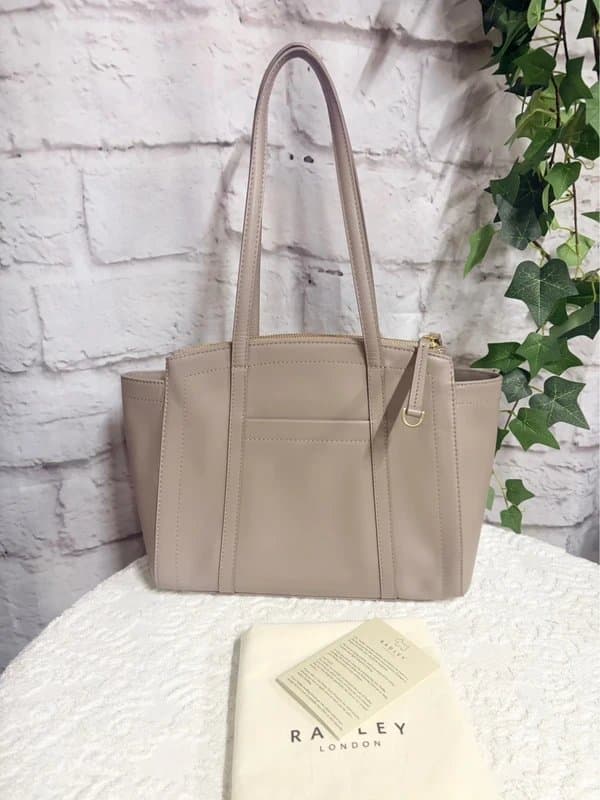 Radley Radley BNWOT Taupe Genuine Leather “Sedgwick Park” Tote Shoulder Bag