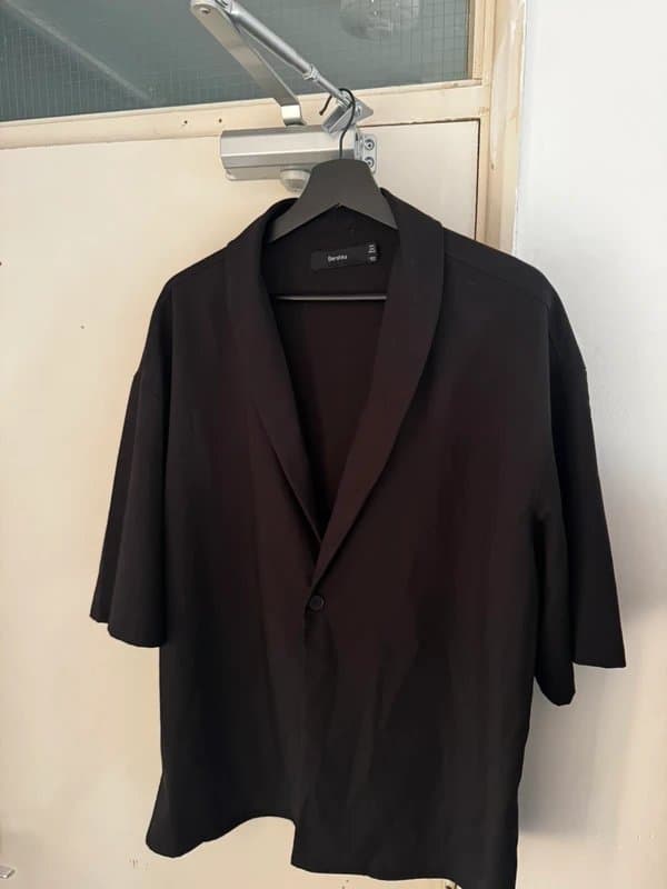 Bershka Black short sleeve blazer