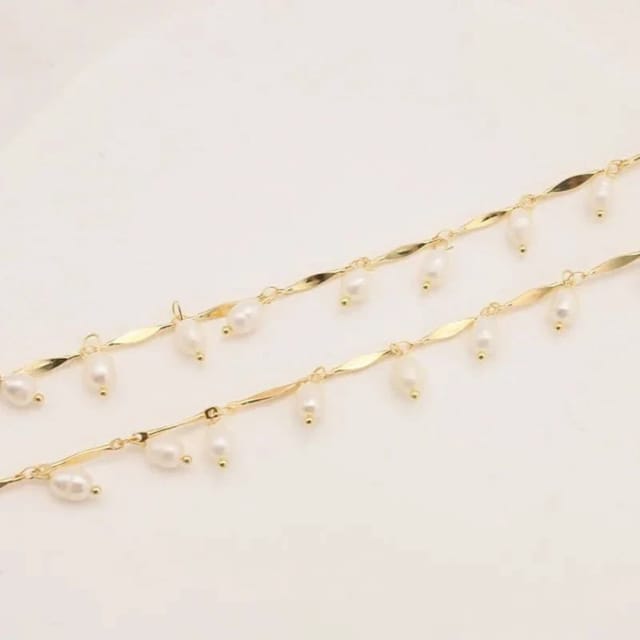 Angel Barocco Angel Barocco Women's Long Freshwater Pearl Chain Necklace - 3
