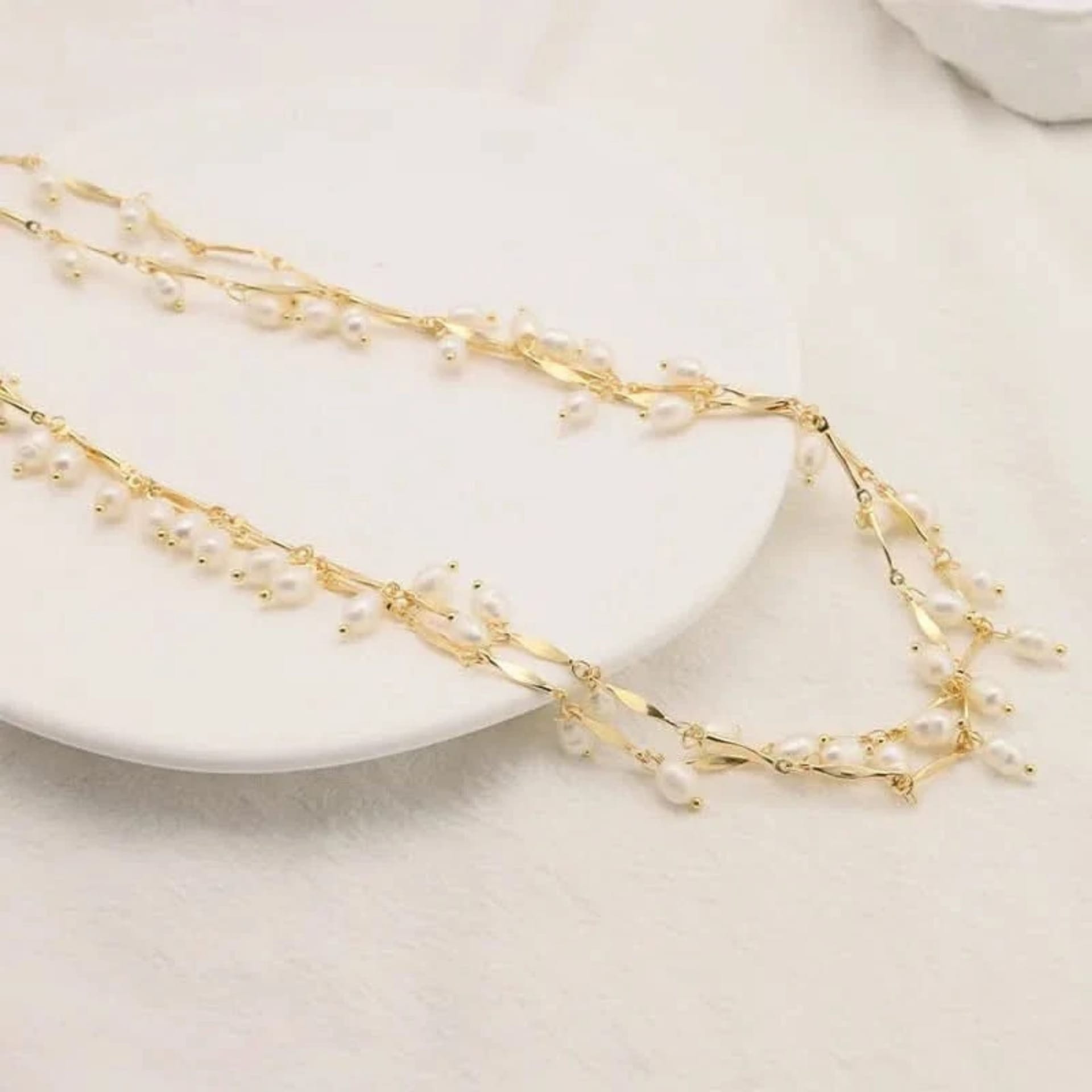 Angel Barocco Angel Barocco Women's Long Freshwater Pearl Chain Necklace - 4