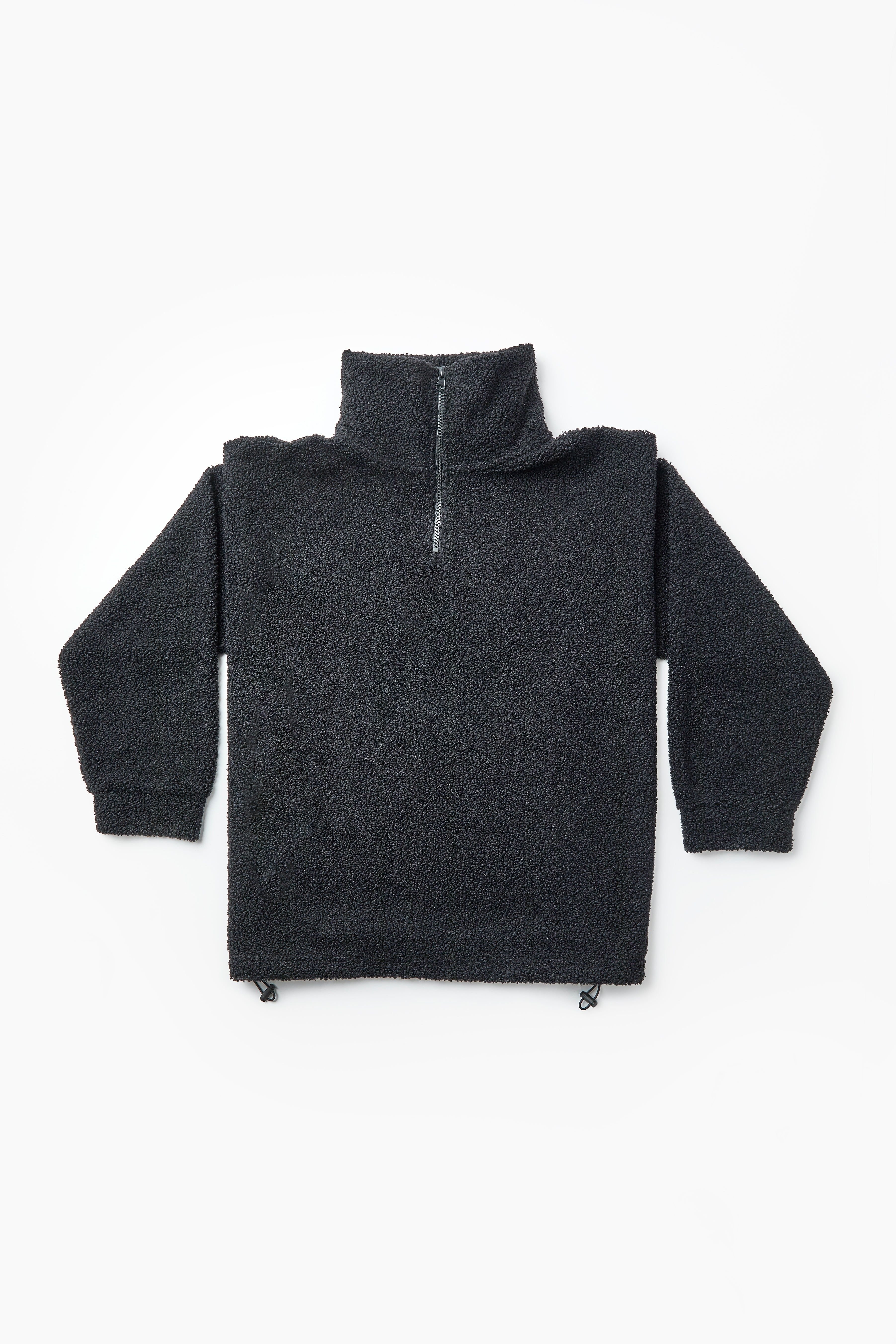 BCouture BCouture Women's Quarter-Zip Borg Fleece & Leggings Set in Black - 3