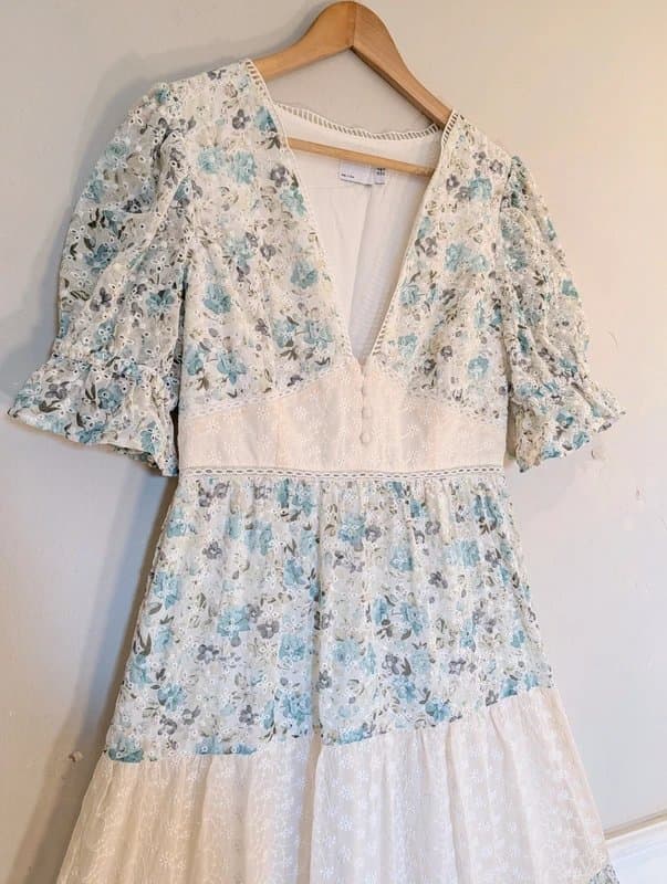 ASOS ASOS Design Disty China Blue Summer Event Dress