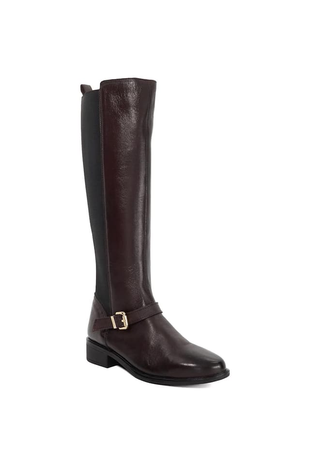 Dune London Dune London Women's 'Toon' Leather Knee High Boots in Red - 2