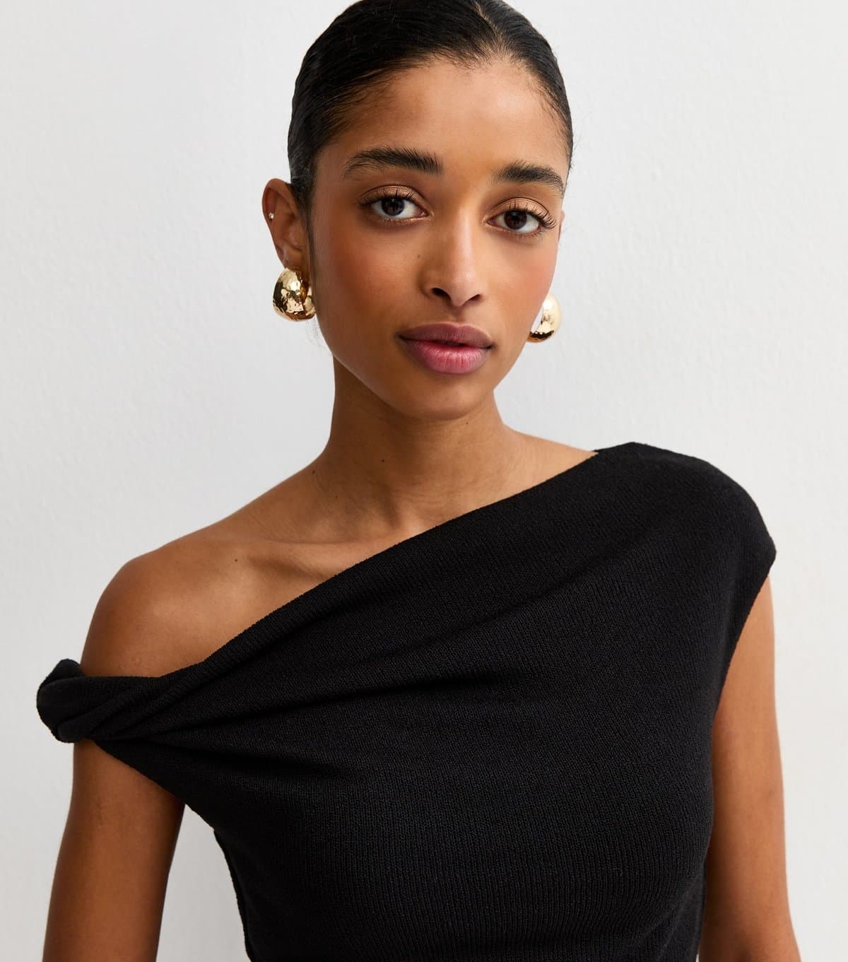 New Look New Look Black Twisted Off The Shoulder Top