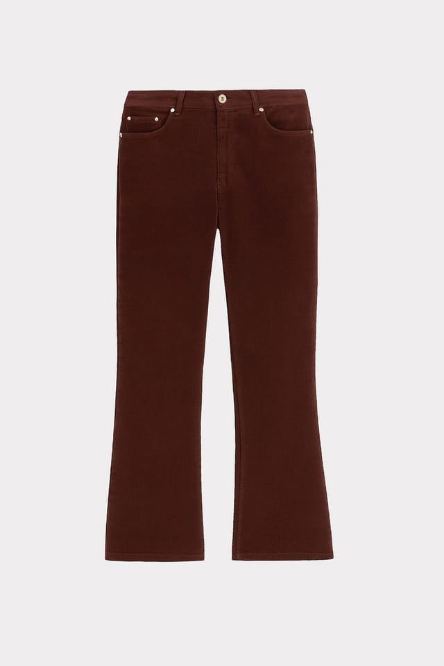 Kettlewell Kettlewell Women's Jamie Cord Bootcut Trousers in Chocolate - 2