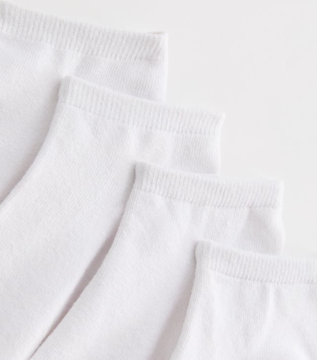 New Look 4 Pack of White Trainer Socks New Look - 2
