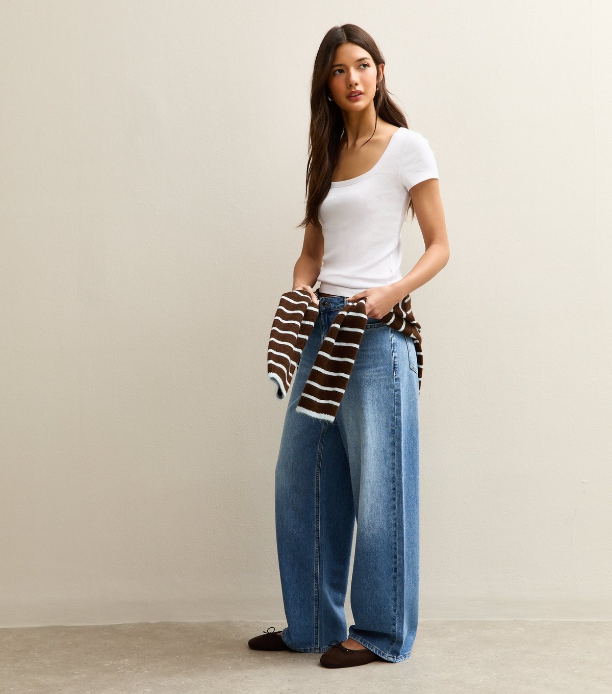 New Look Women's White Square Neck Top New Look - 3