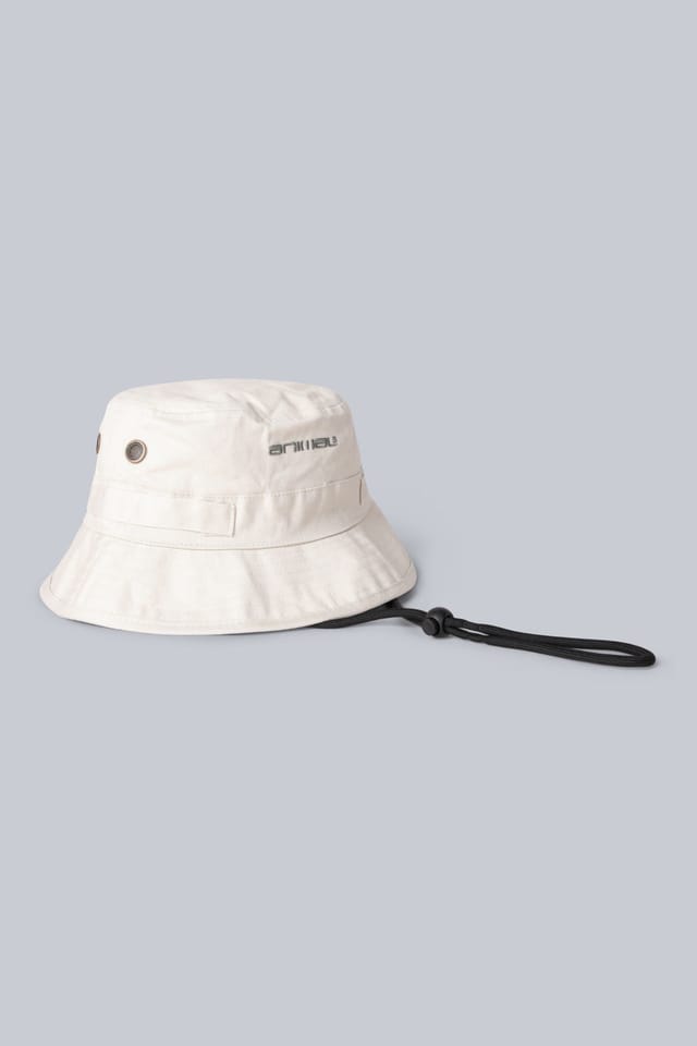 Animal Animal Men's 'Ezra' Lightweight Casual Comfortable Outdoor Chin Strap Bucket Hat in Beige - 2