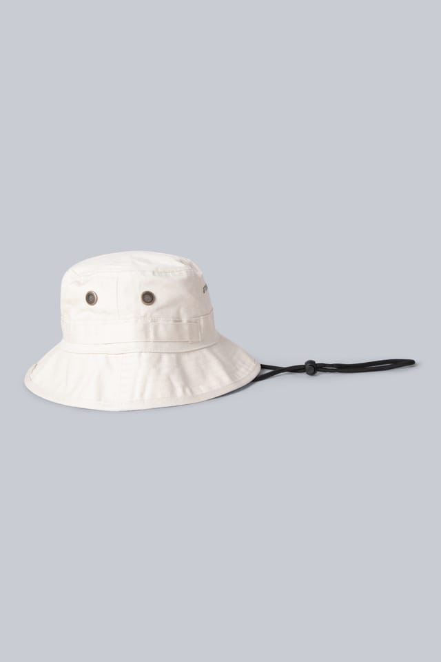 Animal Animal Men's 'Ezra' Lightweight Casual Comfortable Outdoor Chin Strap Bucket Hat in Beige - 3