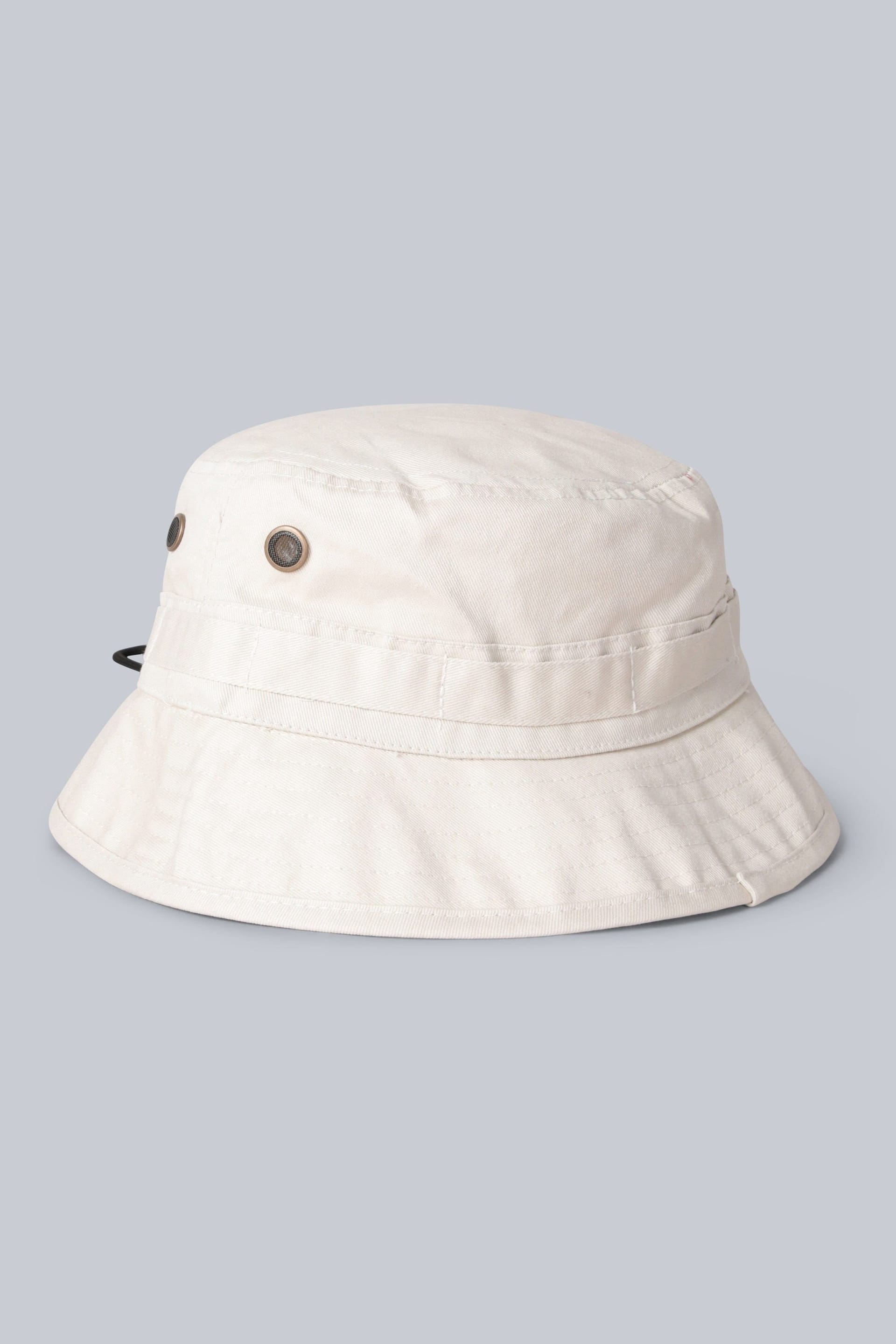 Animal Animal Men's 'Ezra' Lightweight Casual Comfortable Outdoor Chin Strap Bucket Hat in Beige - 4