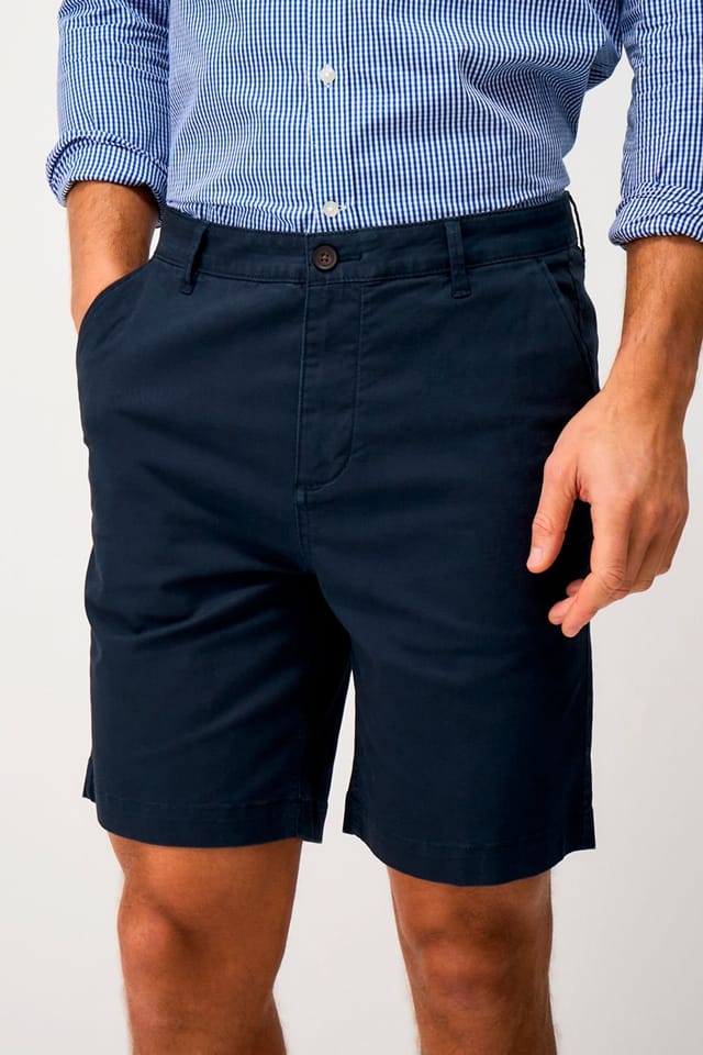 Crew Clothing Crew Clothing Men's Bermuda Chino Stretch Shorts Navy - 2
