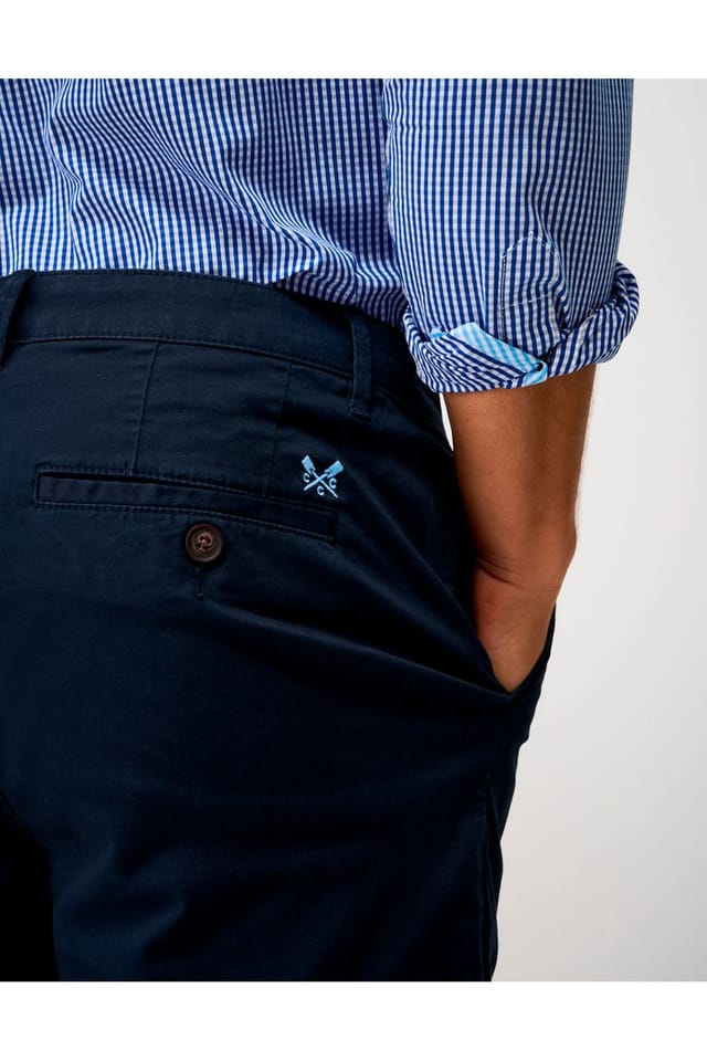 Crew Clothing Crew Clothing Men's Bermuda Chino Stretch Shorts Navy - 3