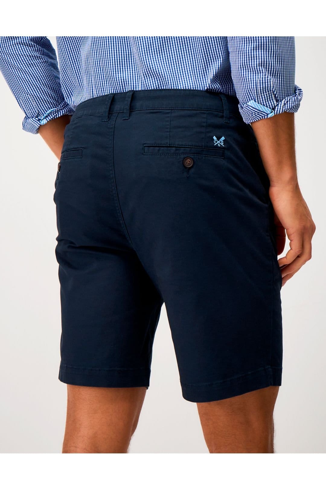Crew Clothing Crew Clothing Men's Bermuda Chino Stretch Shorts Navy - 4