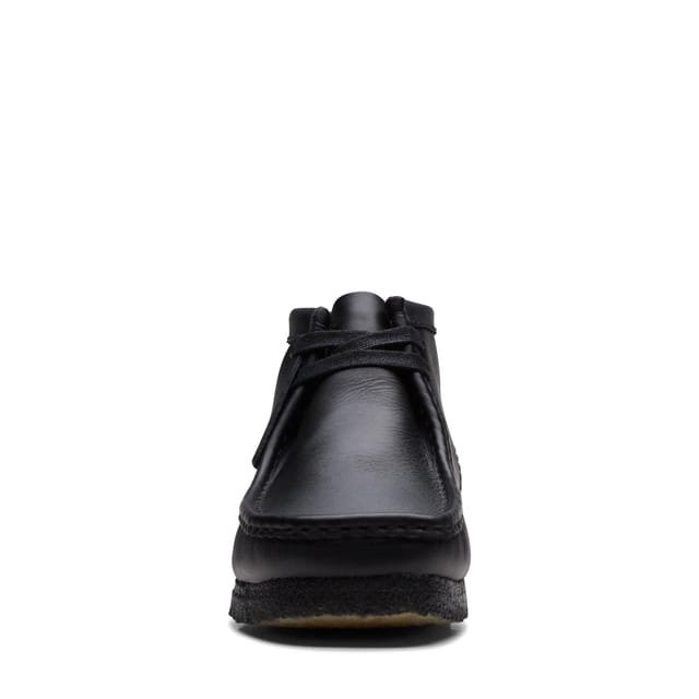 Clarks Clarks Men's Wallabee Boot Black Leather Lace Up, Wallabee, Ankle Boots - 3