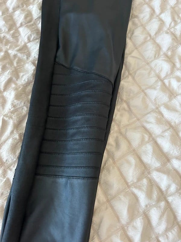 New Look Black Leather Look Leggings