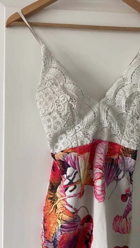 ASOS White/floral dress - 1