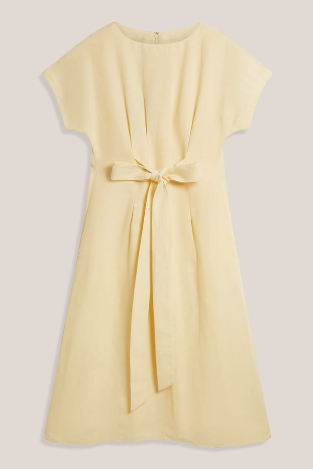 Hobbs London Hobbs London Women's Aliya Dress in Lemon - 2