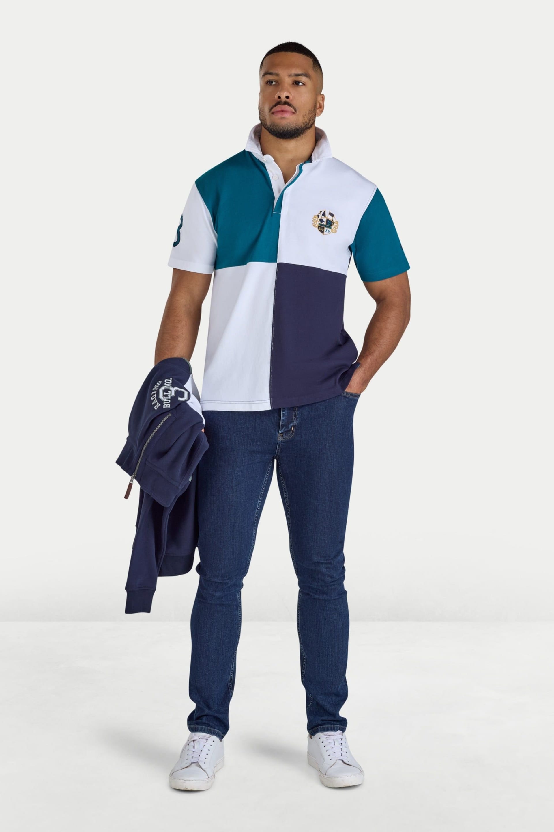 raging bull Raging Bull Men's Cut & Sew Harlequin Rugby - 4