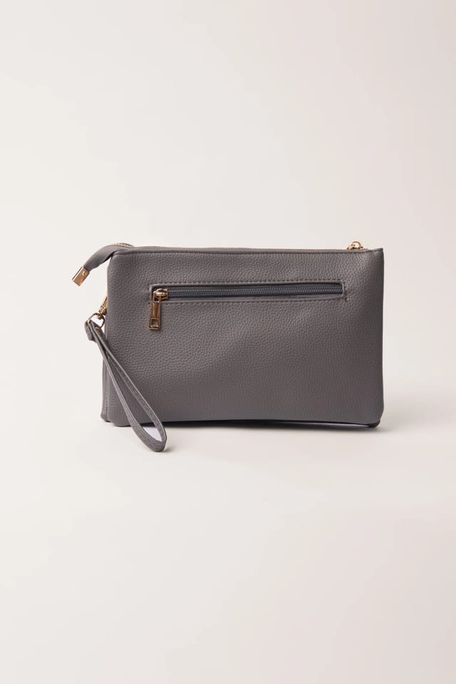 Blue Vanilla Clutch Pouch With Strap - 3