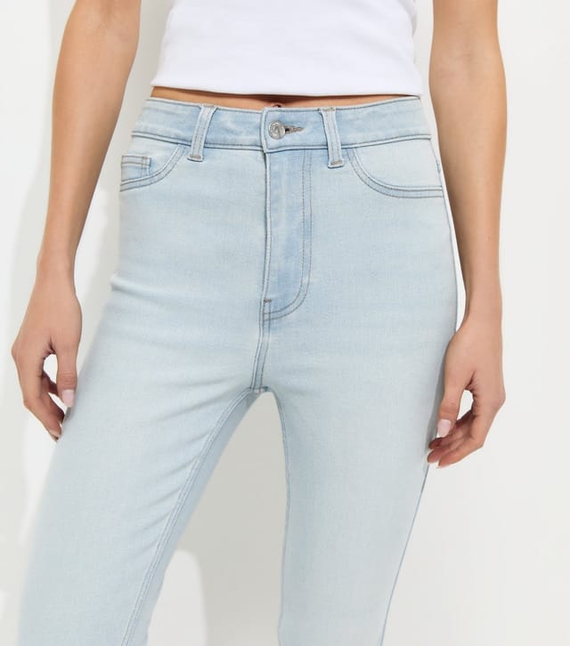 New Look Women's Light Blue Hallie Disco Skinny Leg Jeans New Look - 3