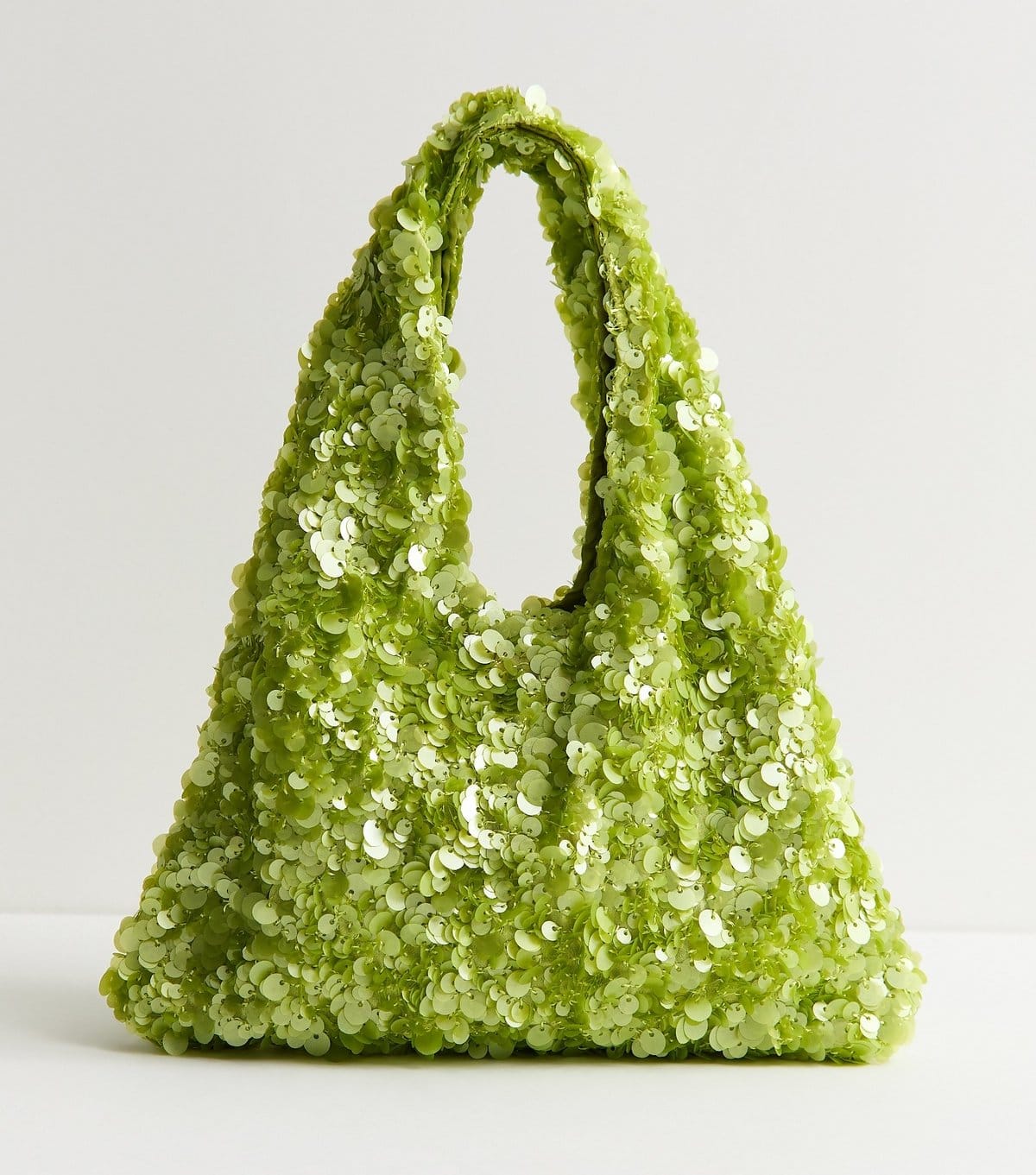 New Look Bright Green Sequinned Grab Bag New Look - 4