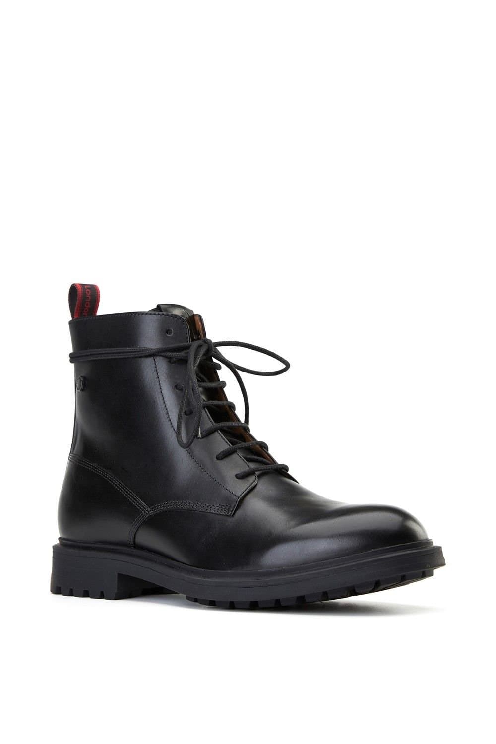 Base London Base London Men's Brunel 7 Eyelet Boot in Black