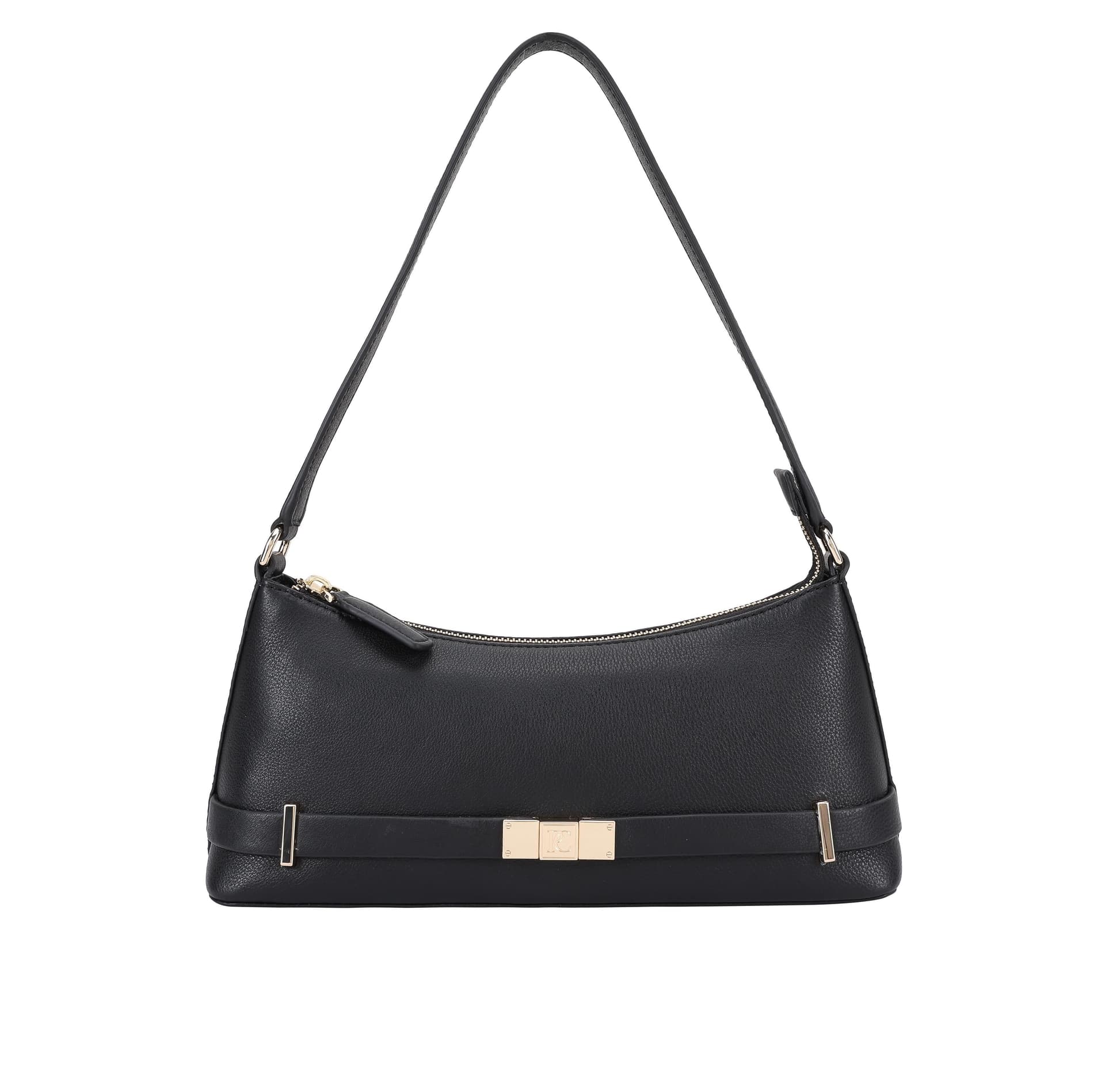 Paul Costelloe Paul Costelloe Women's Eileen Leather Shoulder Bag in Black