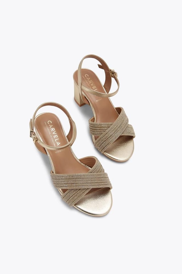 Carvela Carvela Women's 'Divine Block Wf' Sandals in Gold - 2