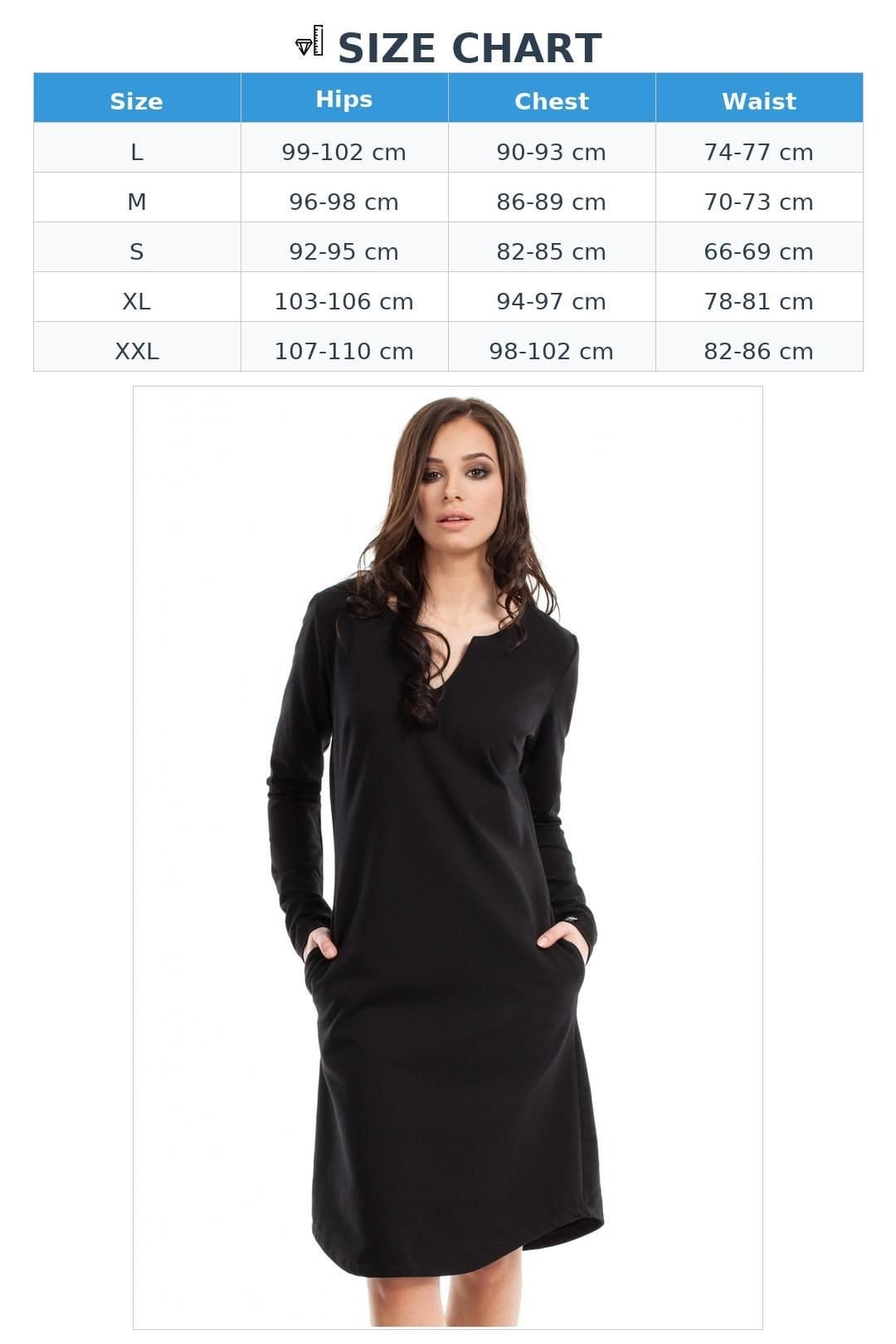 Love Lace Love Lace Women's Everyday A Line Long Sleeve Sweatshirt Dress in Black - 4