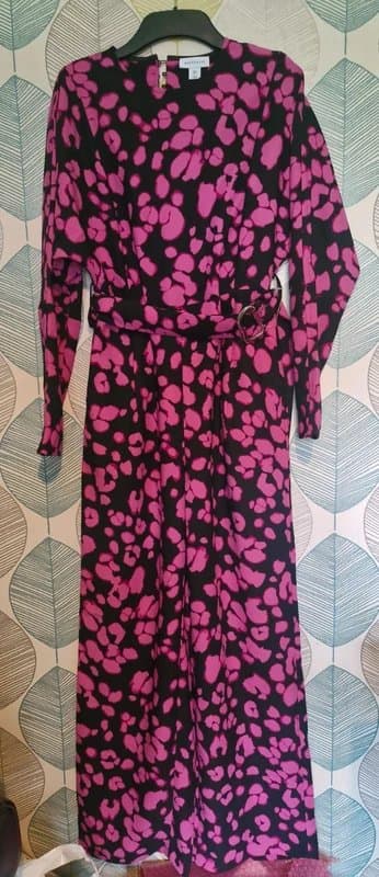 Warehouse Black and pink Warehouse Jumpsuit size 8