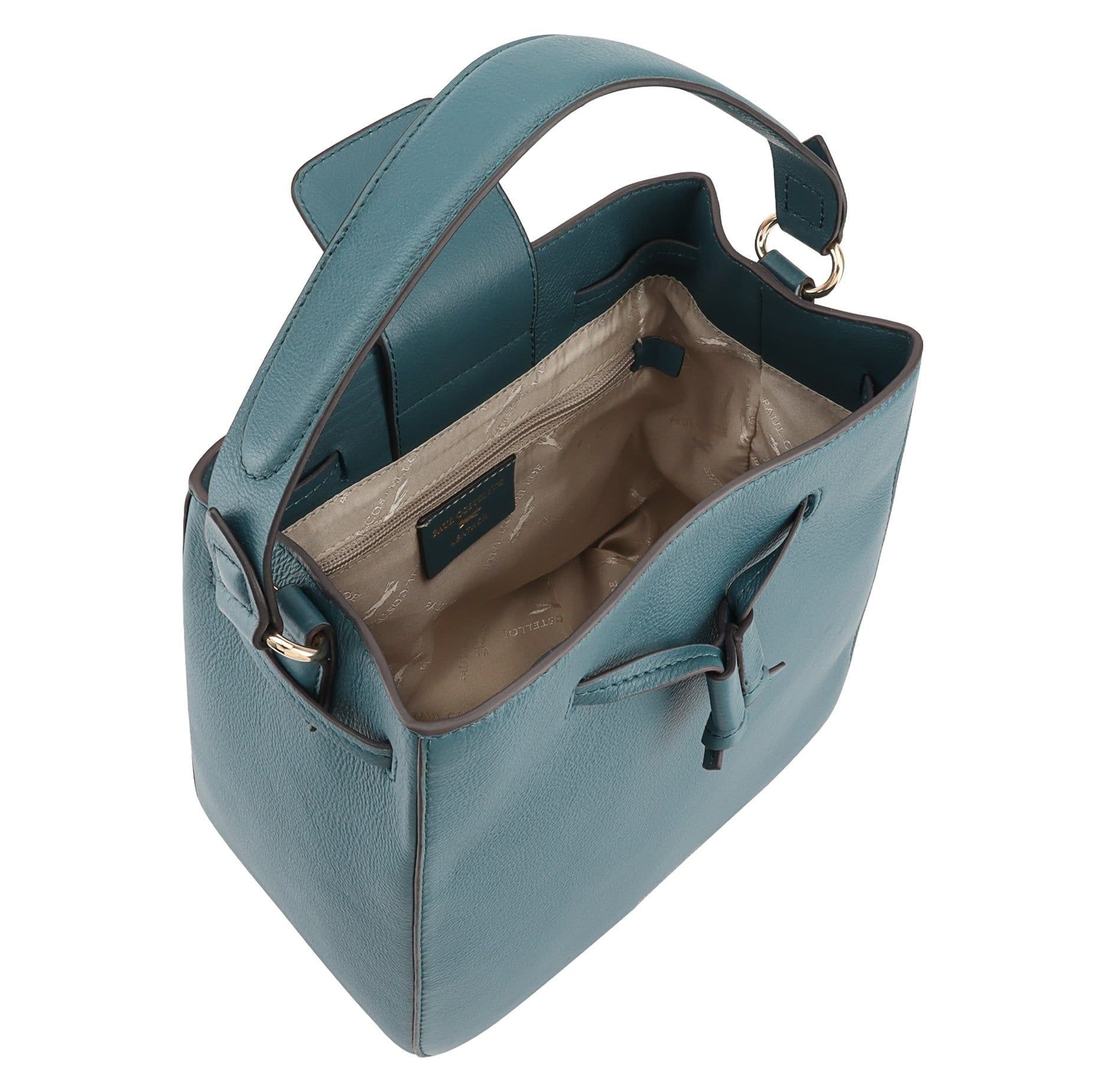 Paul Costelloe Paul Costelloe Women's Peace Leather Multi Way Bag in Teal - 4