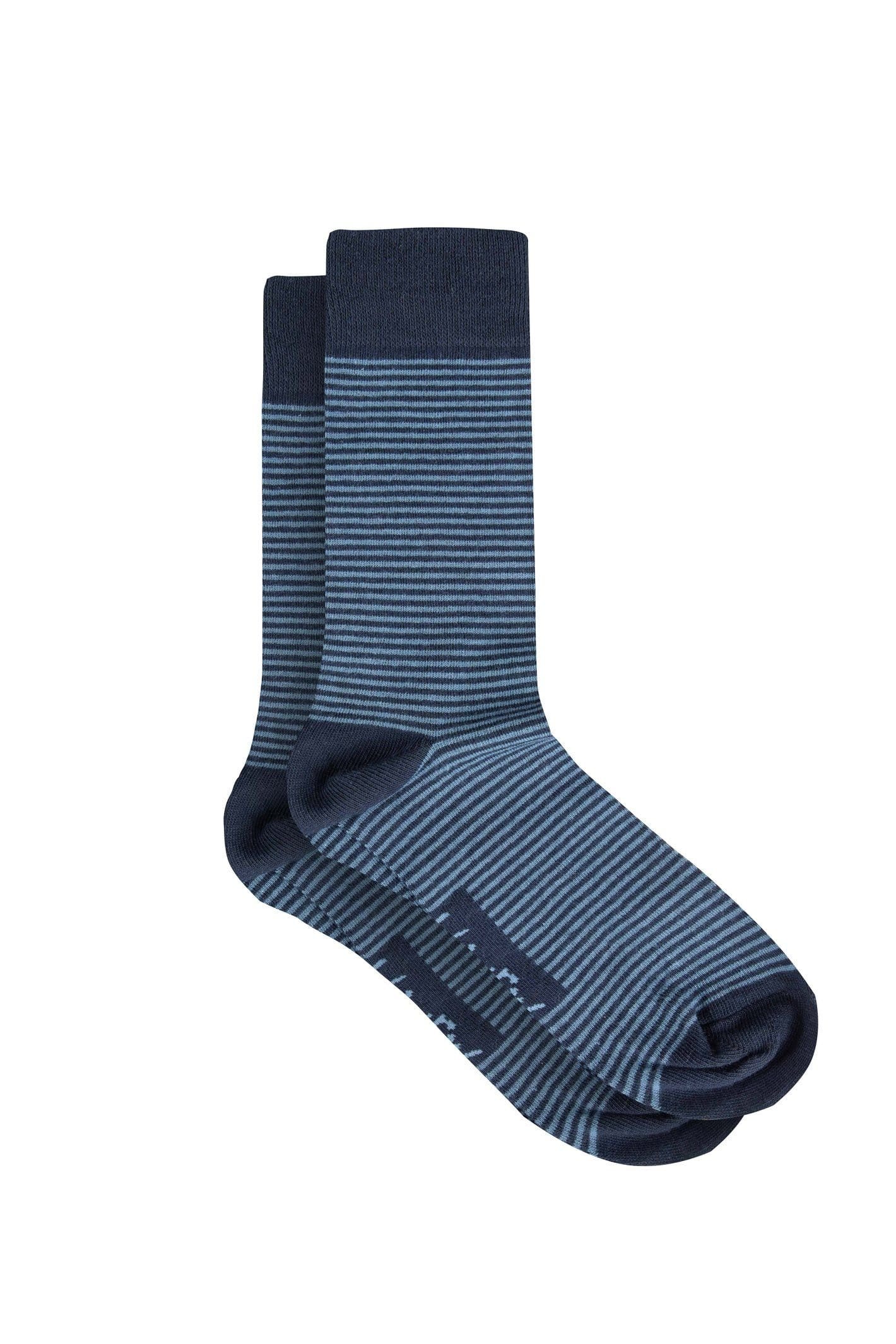 Weird Fish Weird Fish Men's Wyatt Patterned Socks 3 Pack in Dark Navy - 4