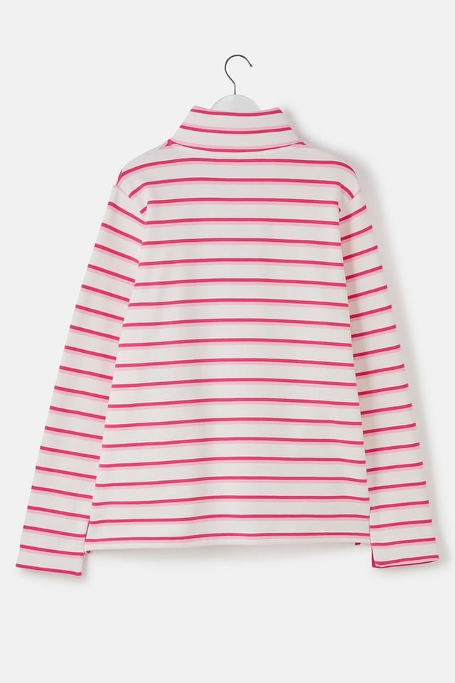 Lighthouse Clothing Lighthouse Clothing Women's Haven Jersey Popper Detail Cotton Top in Light Pink - 3
