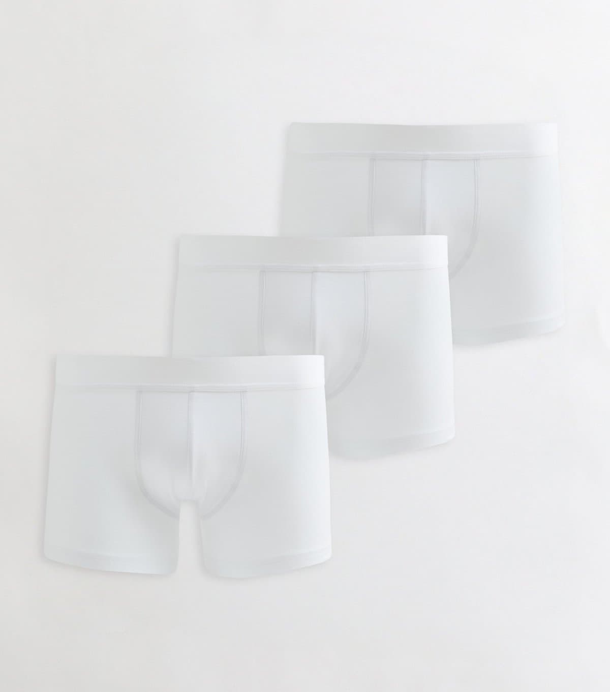 New Look Men's Mens Pack Of 3 White Boxers New Look