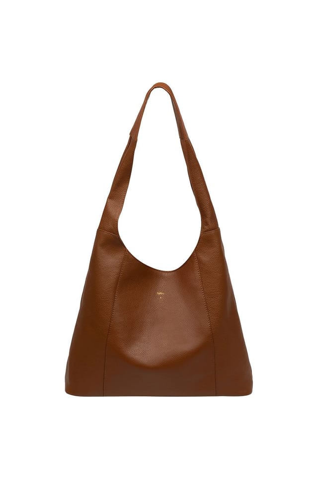 NiNa Amora NiNa Amora Women's 'Renata' Leather Shoulder Bag in Tan - 2
