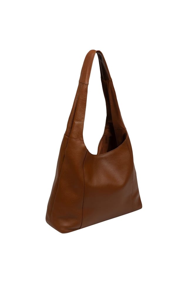 NiNa Amora NiNa Amora Women's 'Renata' Leather Shoulder Bag in Tan - 3