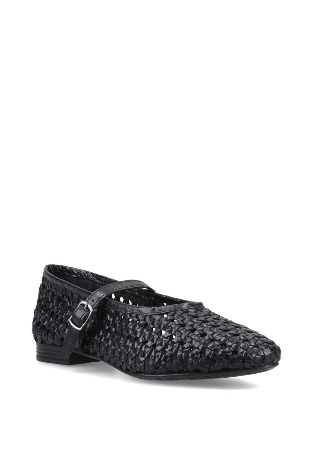 Hush Puppies Hush Puppies Women's Delaney Woven Mary Jane in Black