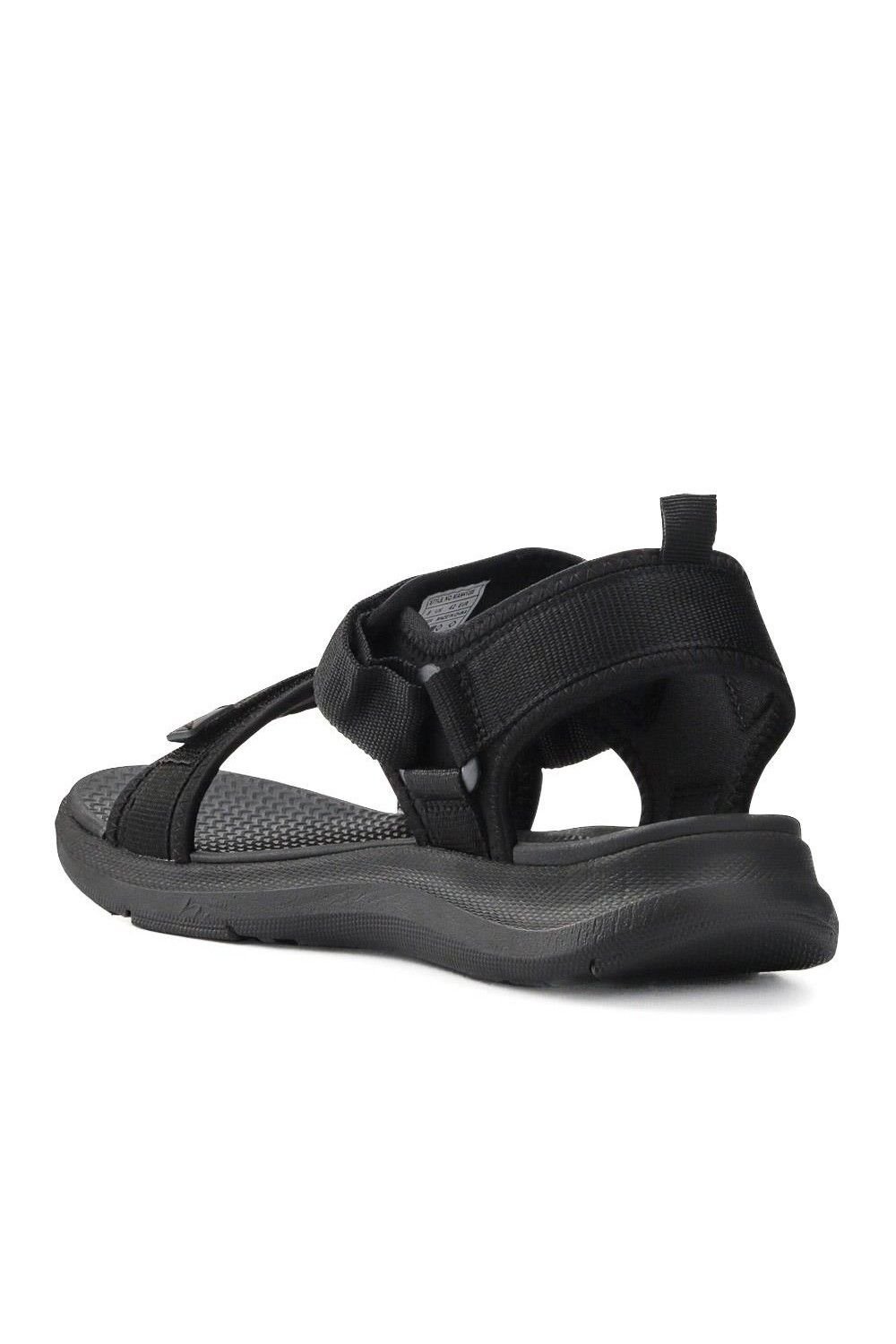 Pavers Pavers Men's Touch-Fastening Casual Sandals in Black - 3