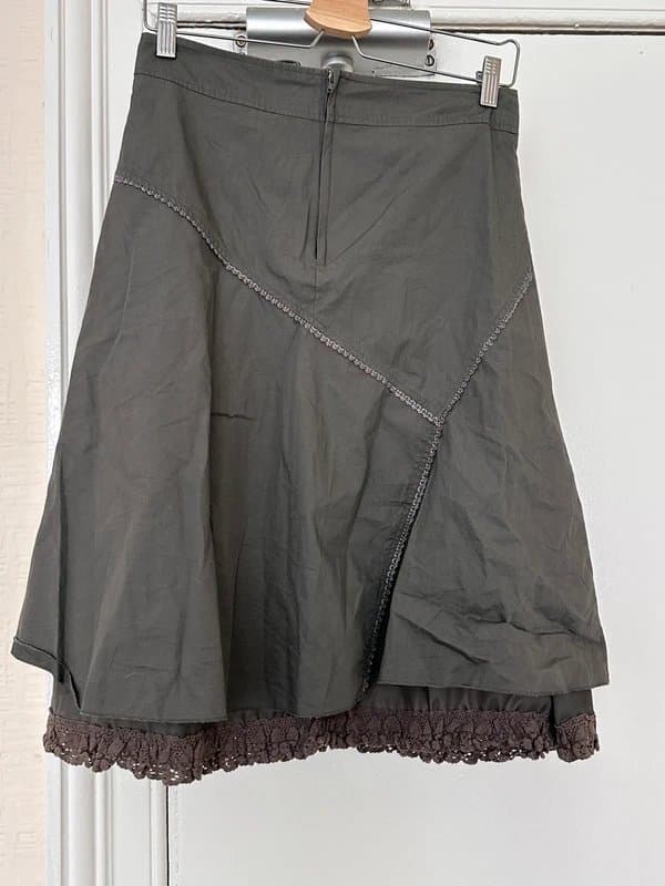 New Look Vintage embroidered old new look midi skirt