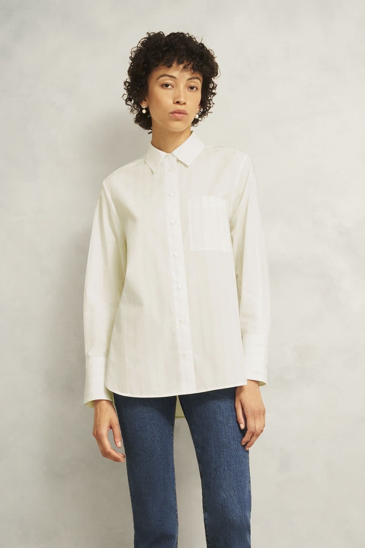 Hobbs London Hobbs London Women's Balfour Shirt in Warm White