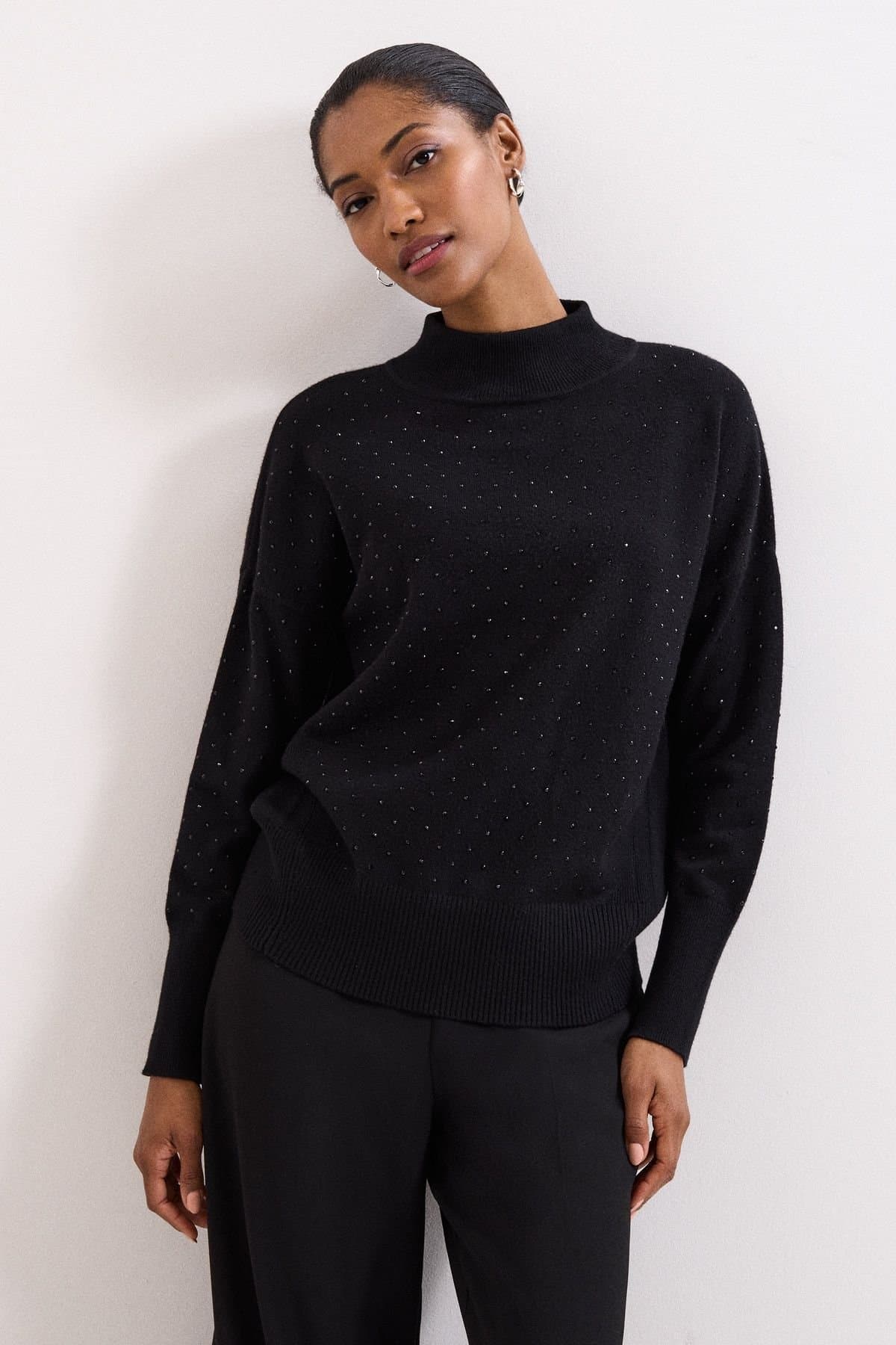 Phase Eight Phase Eight Women's Studd Steph Sweater in Black