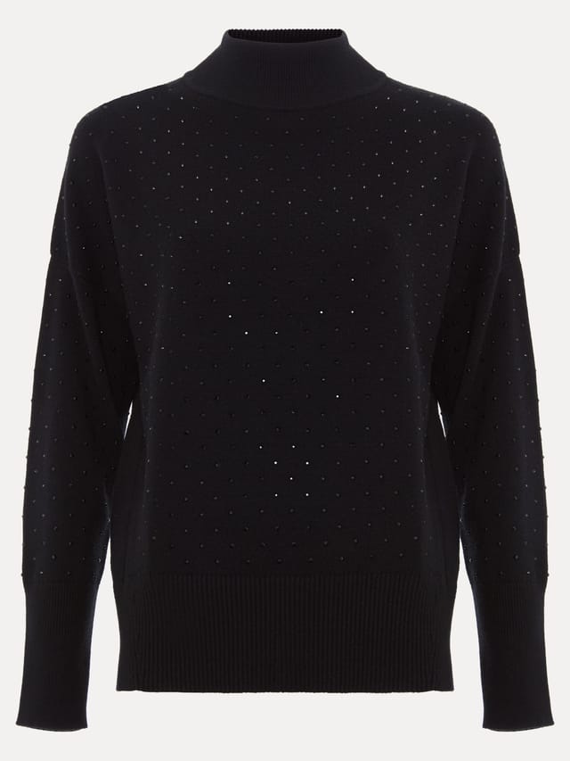 Phase Eight Phase Eight Women's Studd Steph Sweater in Black - 2