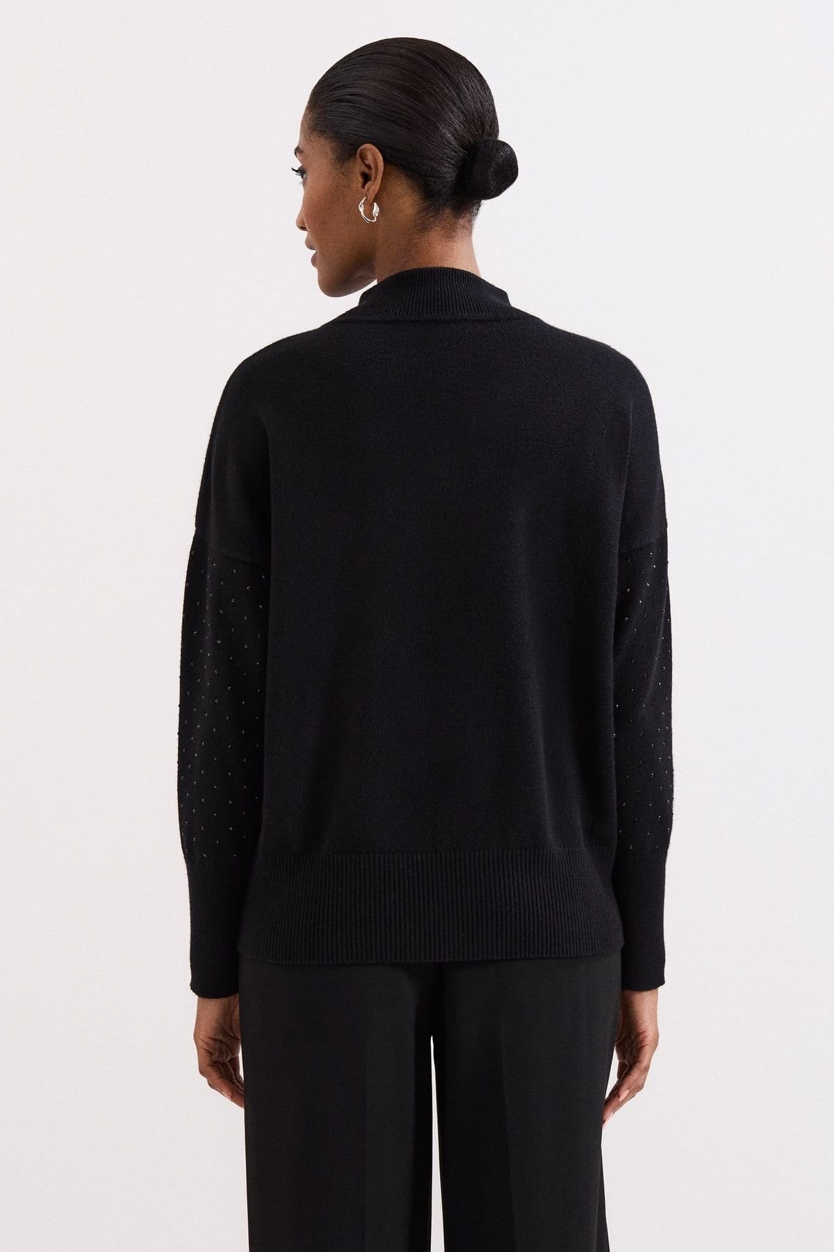 Phase Eight Phase Eight Women's Studd Steph Sweater in Black - 4