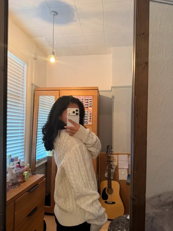 Bershka cream bershka cable-knit sweater