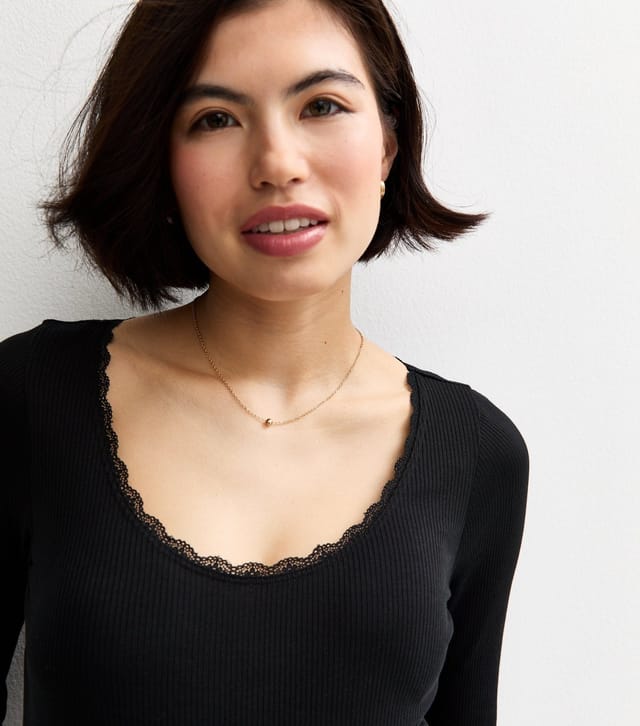 New Look Women's Maternity Black Rib Long Sleeve Top New Look - 2