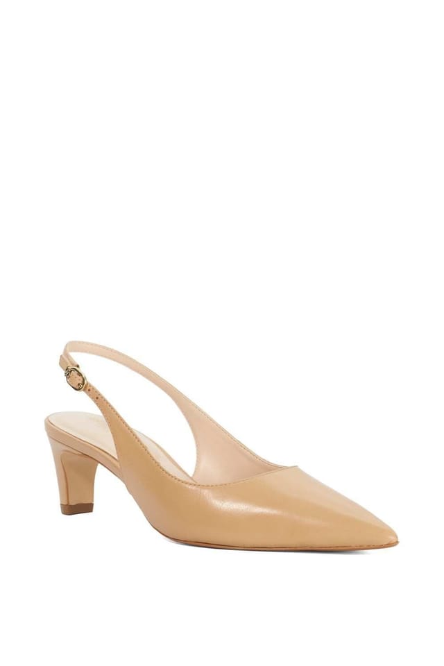 Dune London Dune London Women's 'Connection' Leather Strappy Heels in Natural - 2