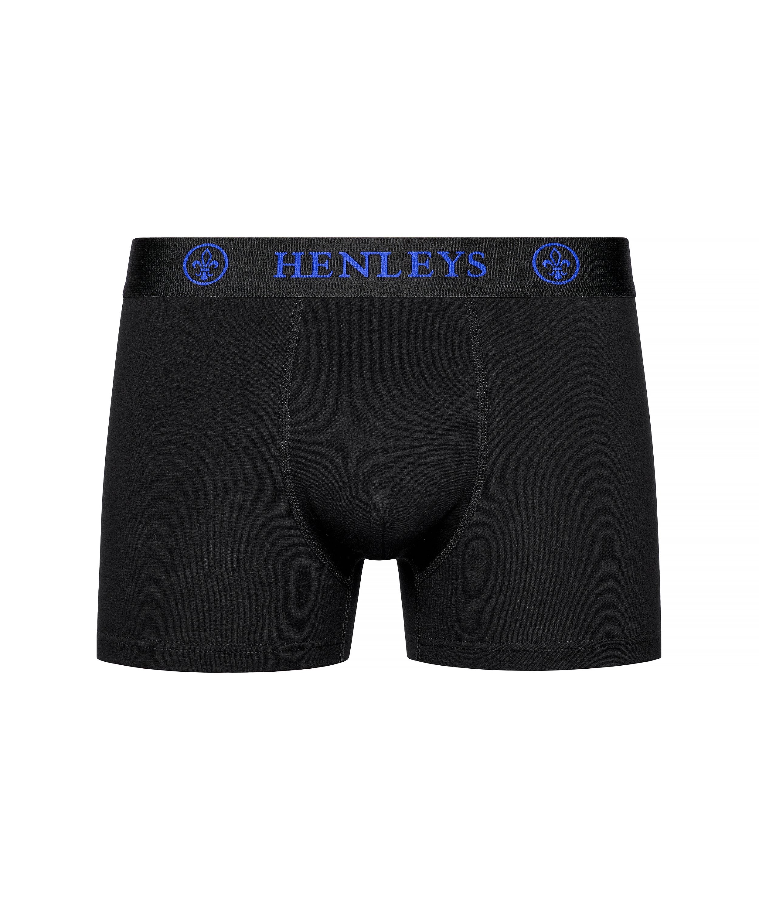 Henleys Henleys Men's Trilock Boxers 3pk in Black - 3
