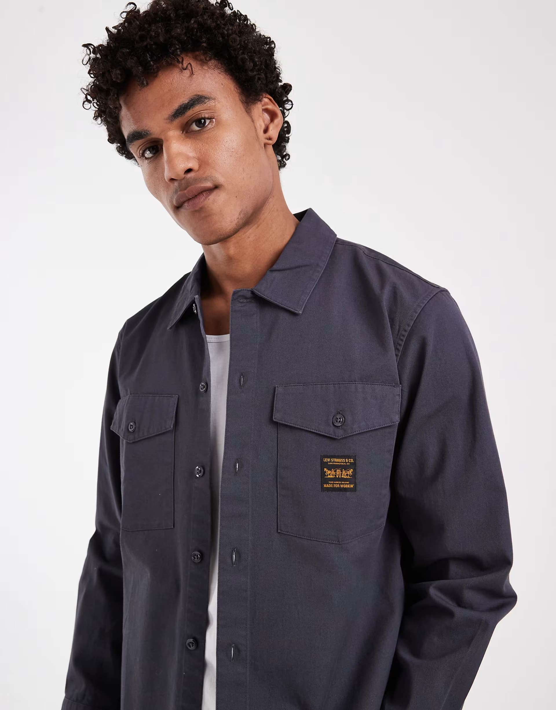 ASOS Levi's worker shirt in grey