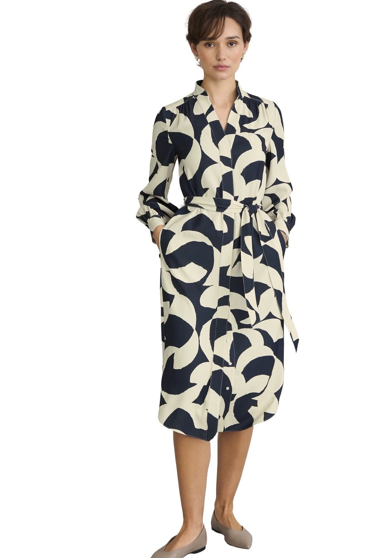 Hobbs London Hobbs London Women's Alisa Dress in Dark Navy